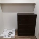 収納スペースと洗濯機置場です。 収納スペースと洗濯機置場です。